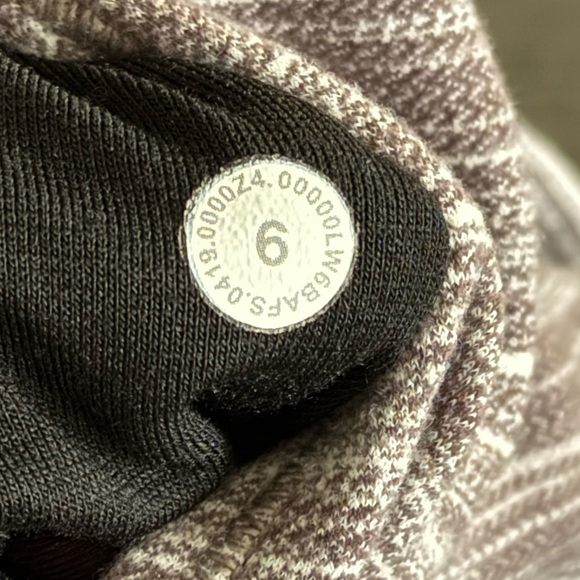 Lululemon Align Crop 21" Mini Space Dye Herringbone Jacquard Black Cherry 6 - Picture 12 of 15